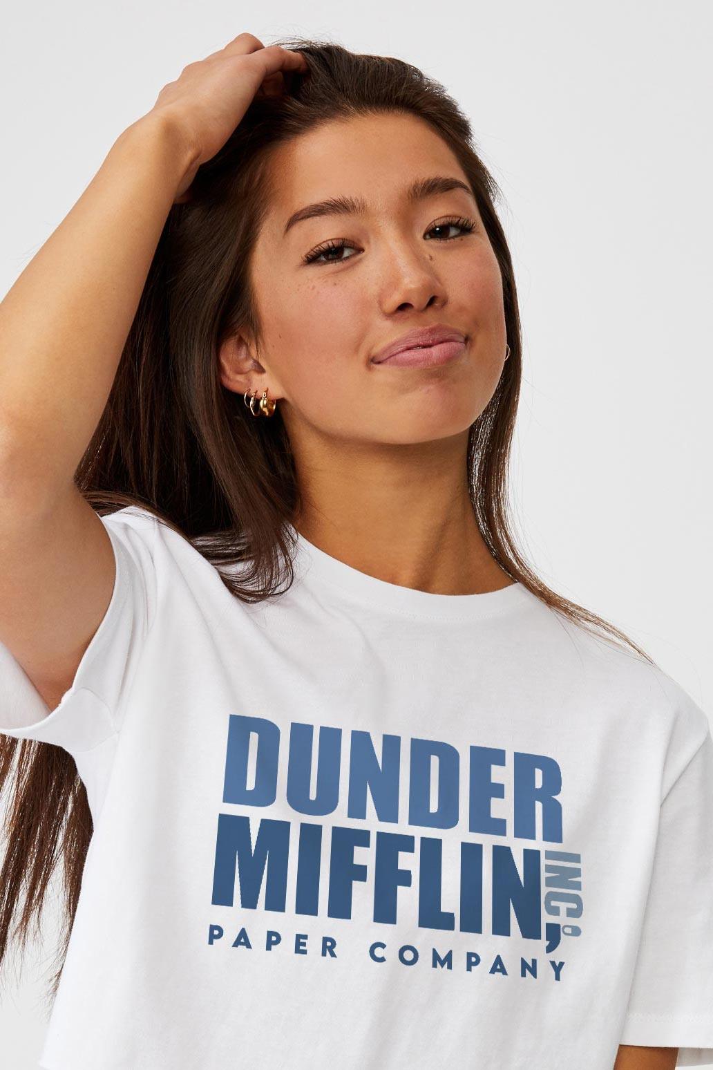 Camiseta feminina algodao Dunder Mifflin Paper Company em Promoção na  Americanas