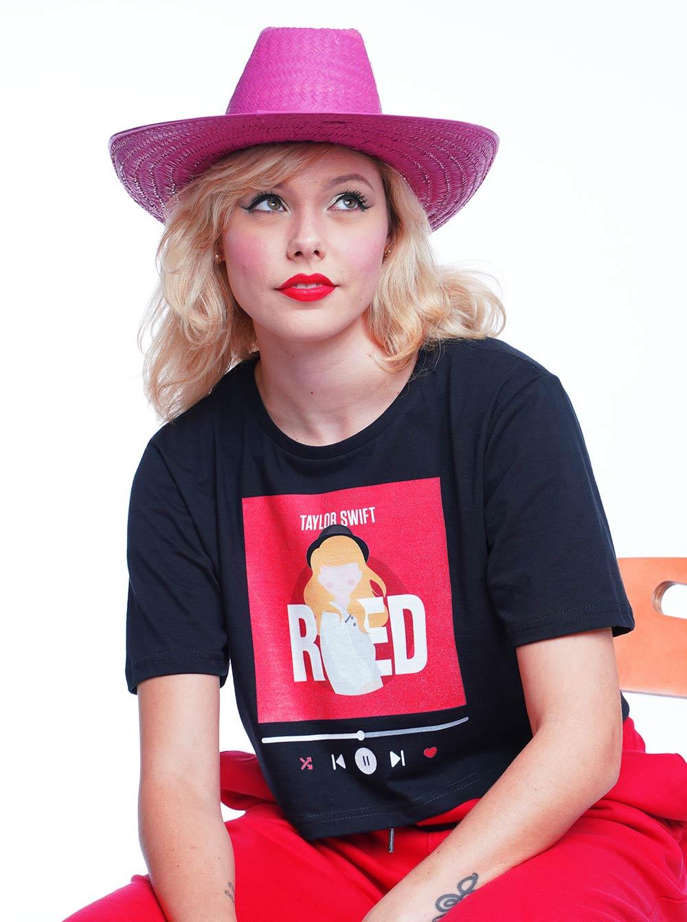 Cropped Taylor Swift Red Rebobina - Cápsula Shop