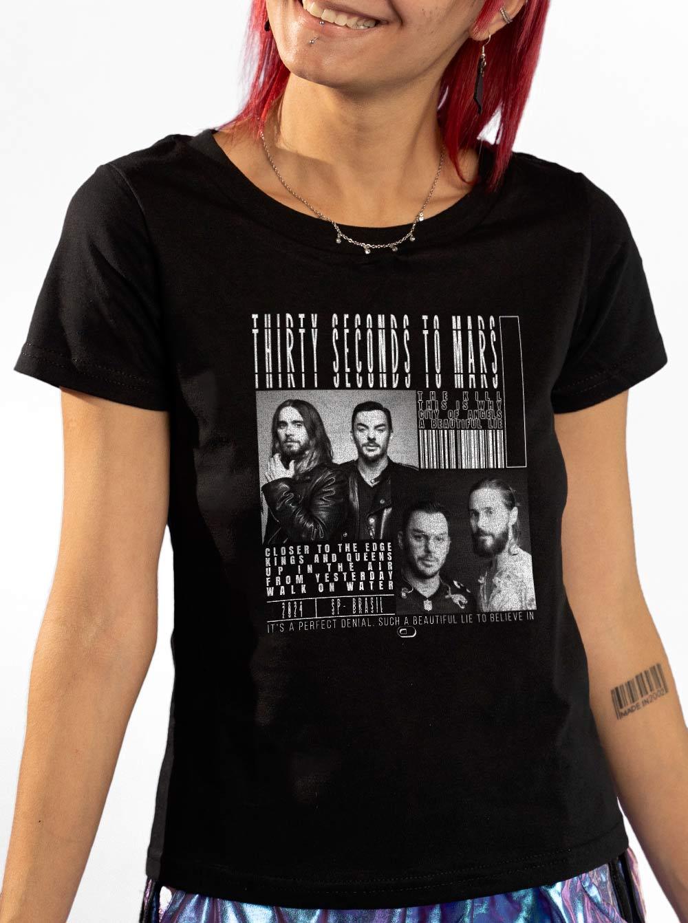 Baby Look Thirty Seconds To Mars Fan Code - Cápsula Shop