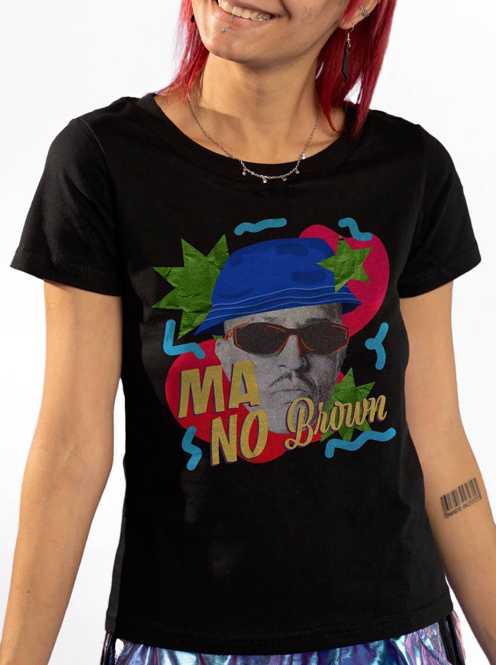 Baby Look Mano Brown Tropical Pop DoisL - Cápsula Shop