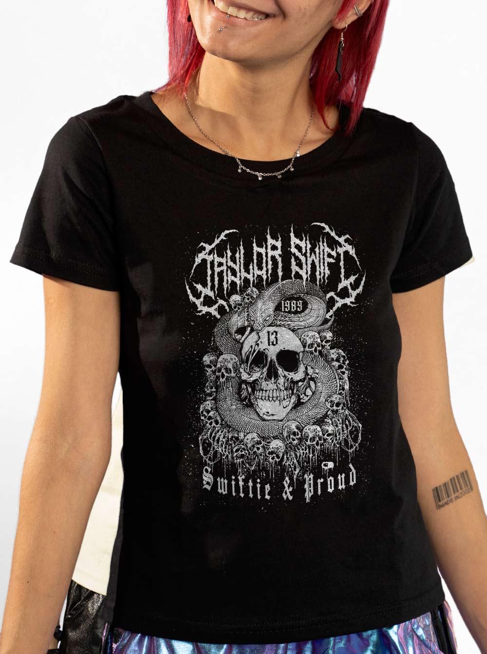 Baby Look Taylor Swift Death Metal - Cápsula Shop