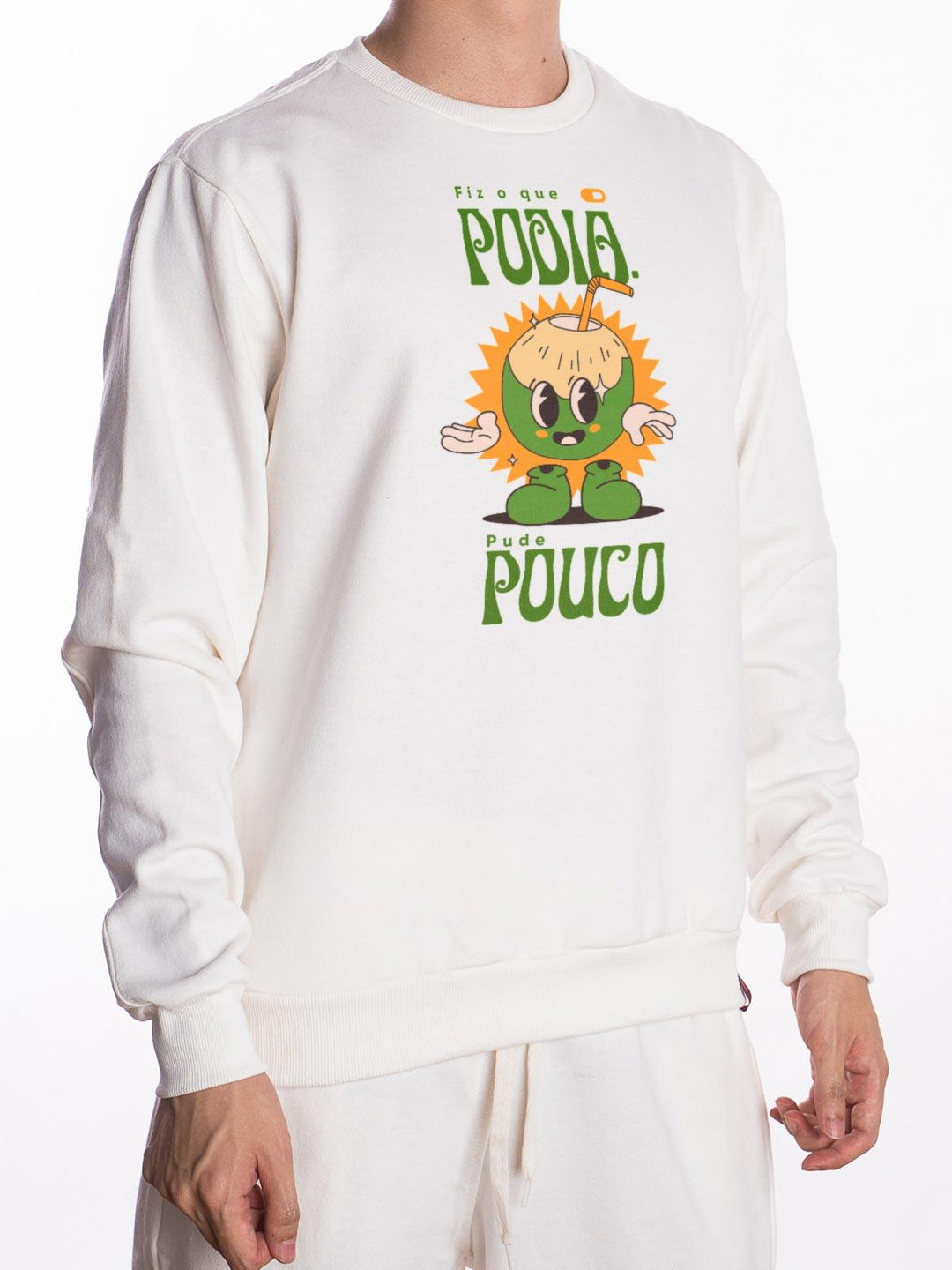 Blusa de Moletom Fiz o Que Podia e Pude Pouco