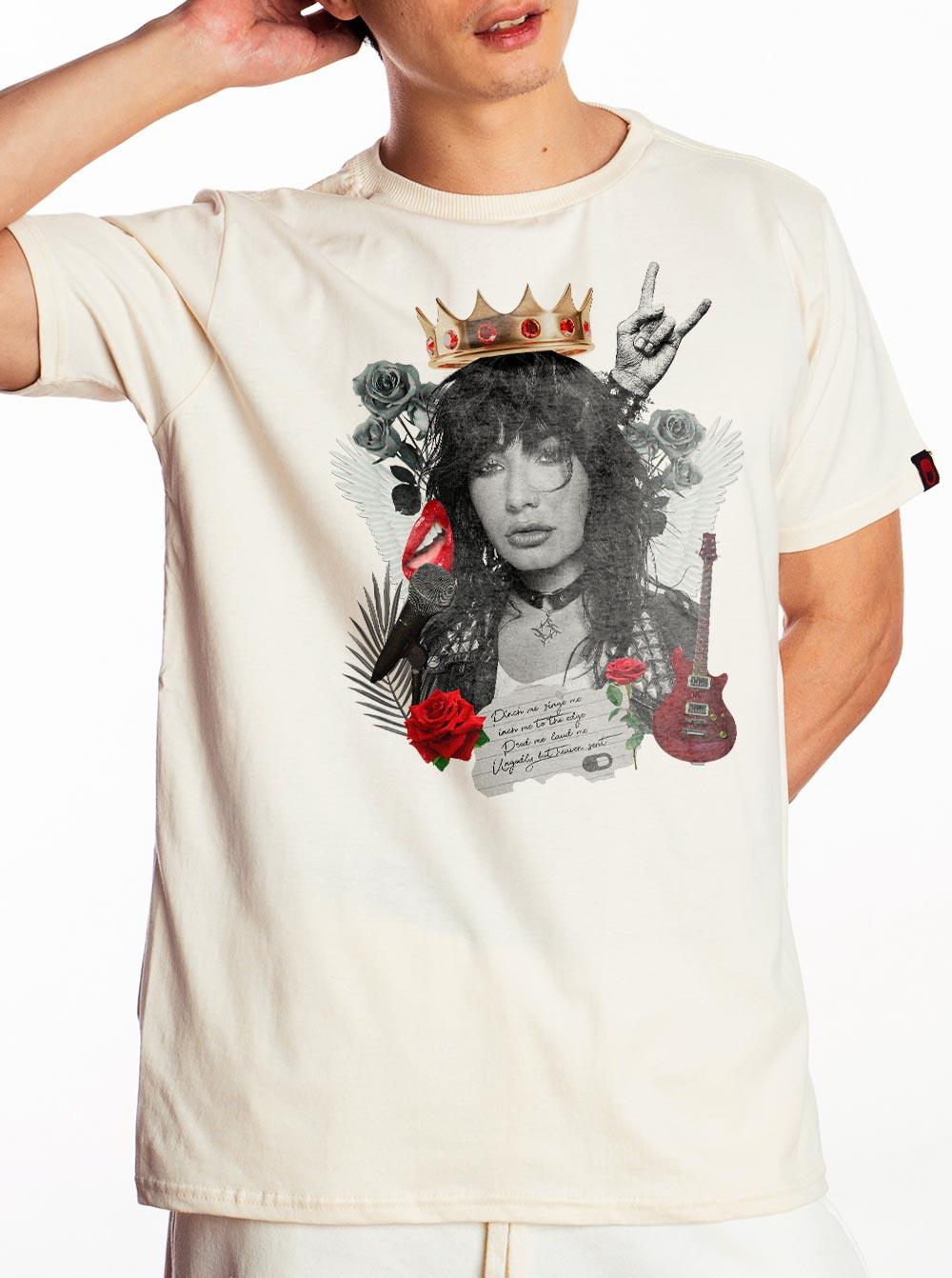 Camiseta Demi Lovato Vintage Collages - Cápsula Shop