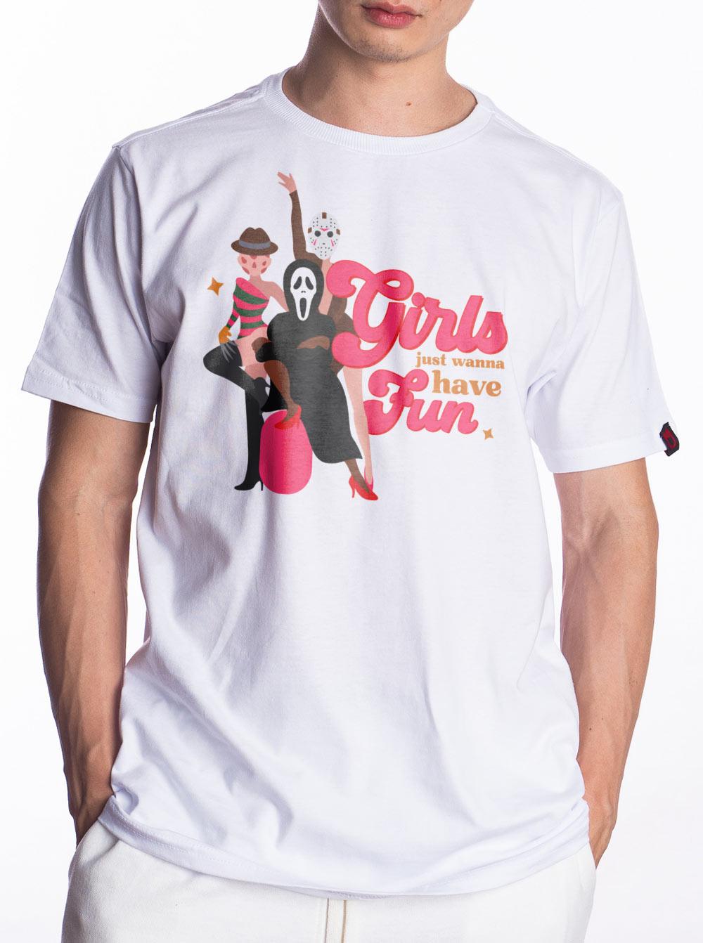 Camiseta Girls Just Wanna Have Fun Rebobina - Cápsula Shop