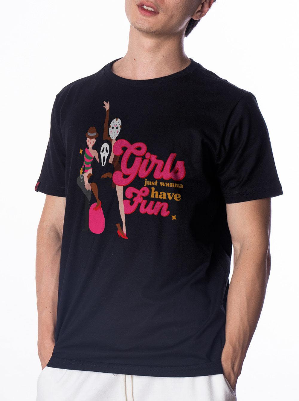 Camiseta Girls Just Wanna Have Fun Rebobina - Cápsula Shop