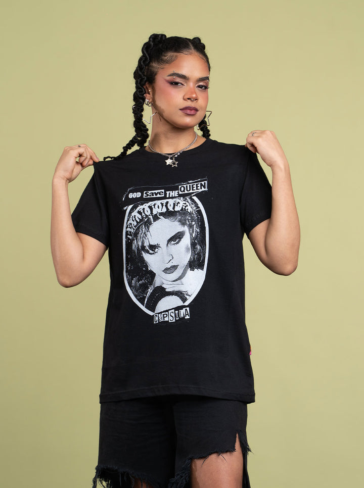 Camiseta Madonna God Save The Queen Diva