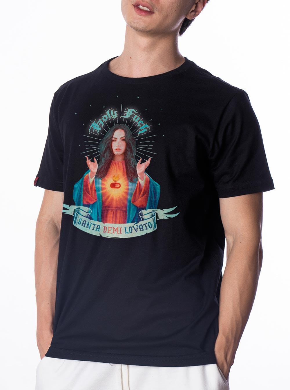 Camiseta Santa Demi Lovato - Cápsula Shop