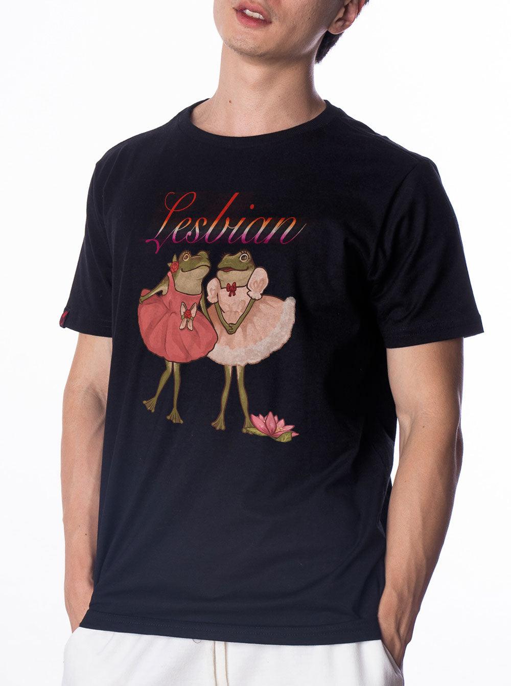 Camiseta Sapinhos do Orgulho Lesbian Mochi Moon - Cápsula Shop