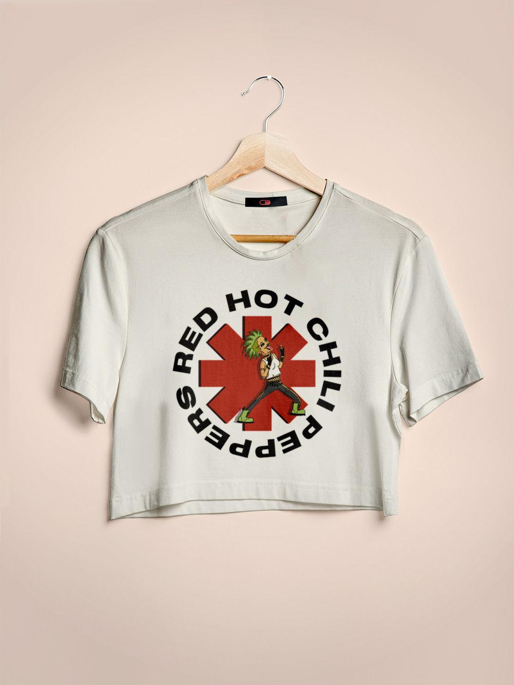 Cropped Red Hot Punk Girl Joga Pedra Na Geni - Cápsula Shop