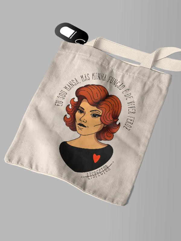 Ecobag Clarice Lispector Joga Pedra Na Geni - Cápsula Shop