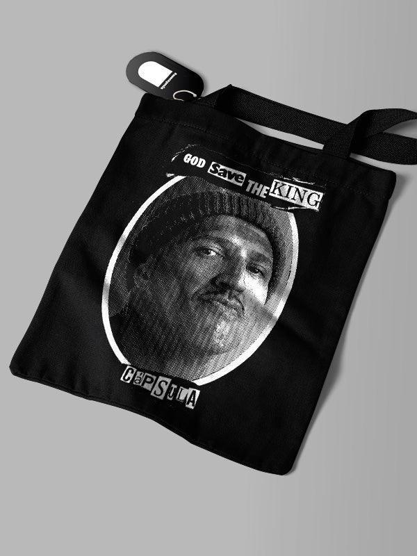 Ecobag Preta God Save The King Mano Brown - Cápsula Shop