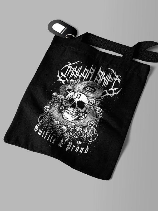 Ecobag Preta Taylor Swift Death Metal - Cápsula Shop