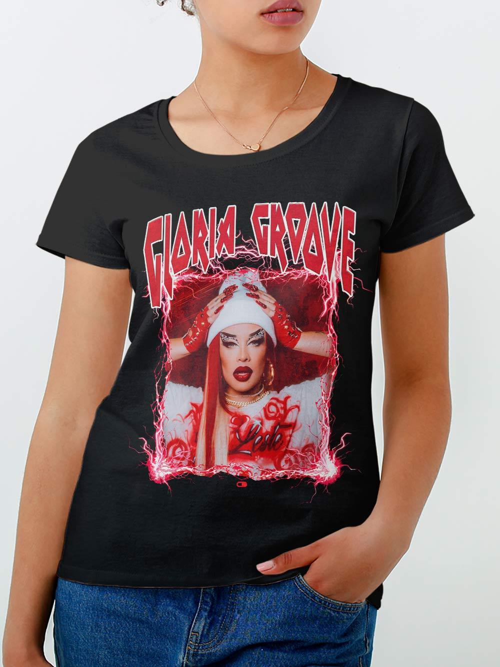 Baby Look Gloria Groove RockStar Diva - Cápsula Shop