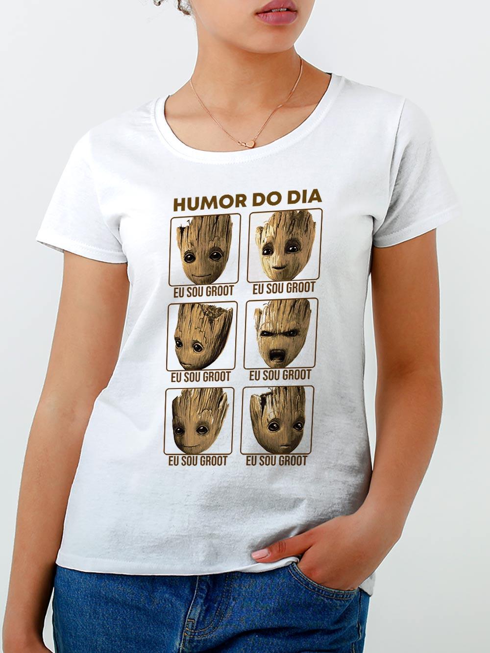 Baby Look Groot Humor Do Dia - Cápsula Shop