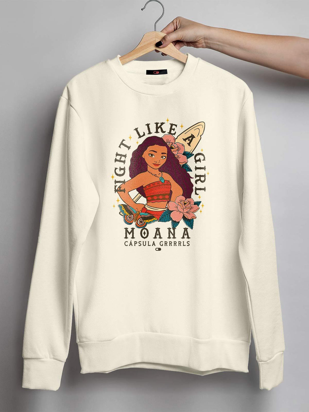 Blusa de Moletom Fight Like a Girl Moana - Cápsula Shop