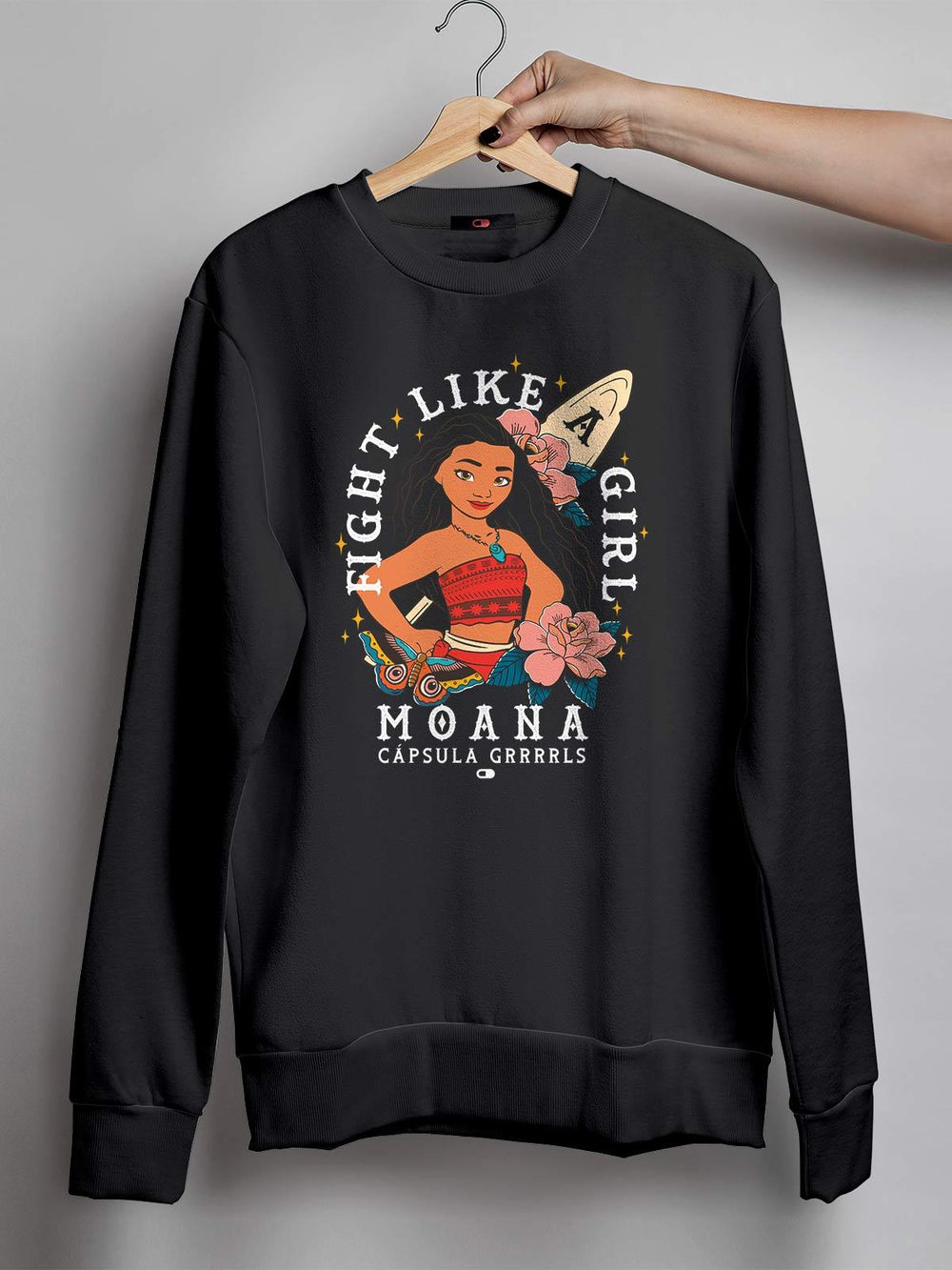 Blusa de Moletom Fight Like a Girl Moana - Cápsula Shop