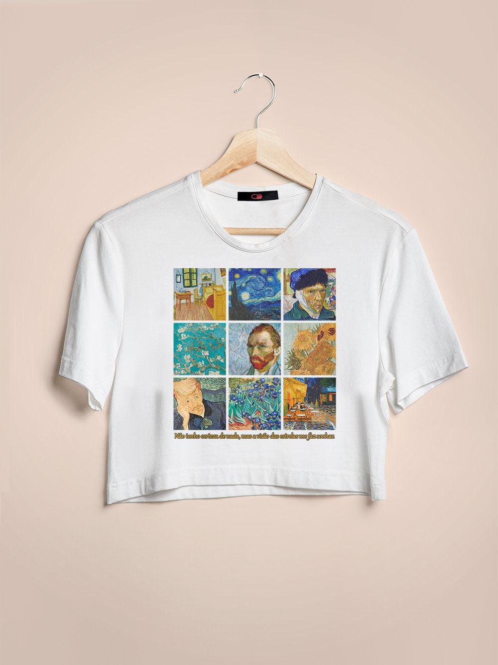 Cropped Van Gogh Obras - Cápsula Shop