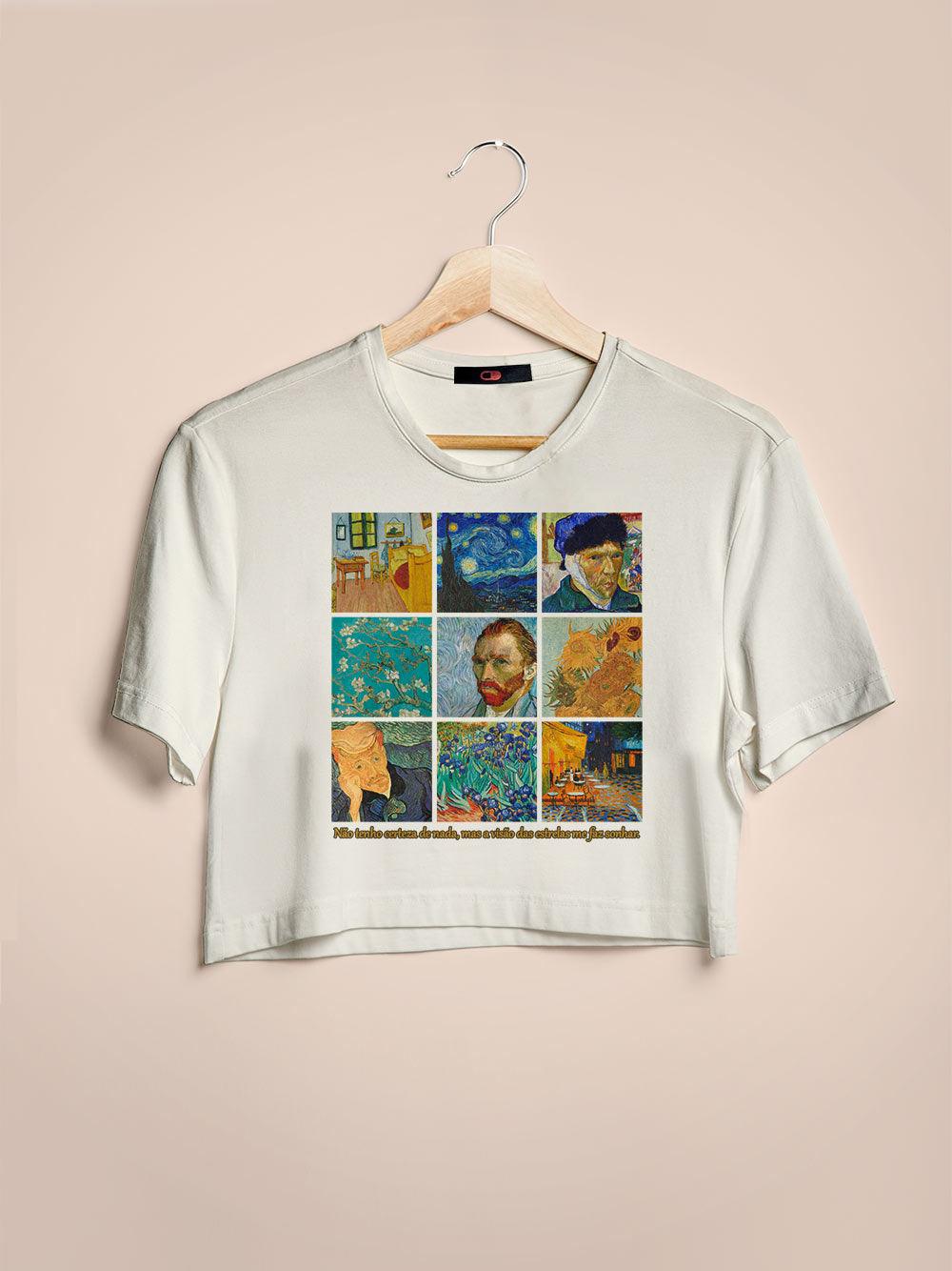 Cropped Van Gogh Obras - Cápsula Shop