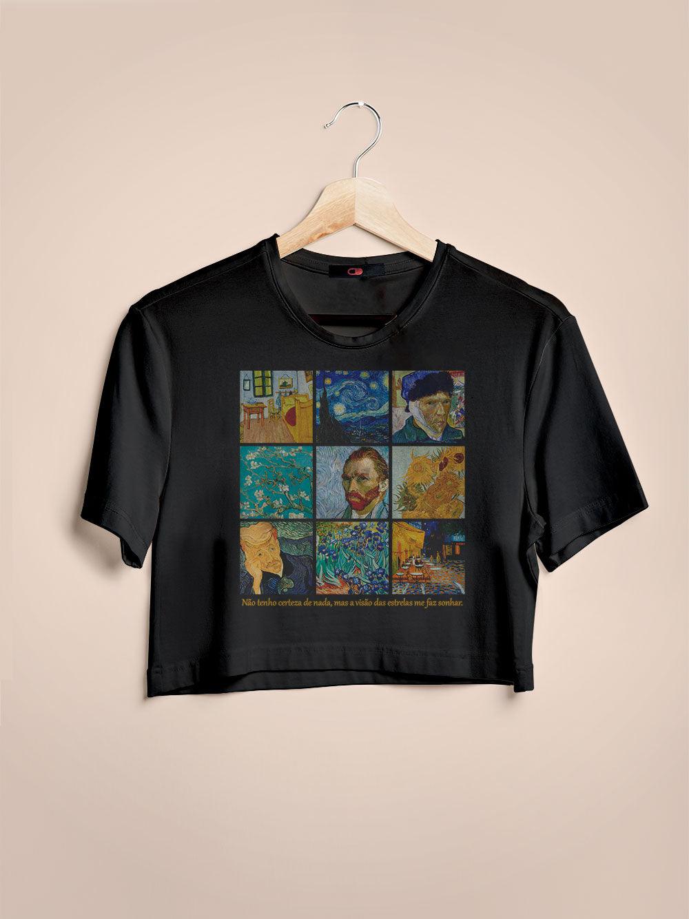 Cropped Van Gogh Obras - Cápsula Shop