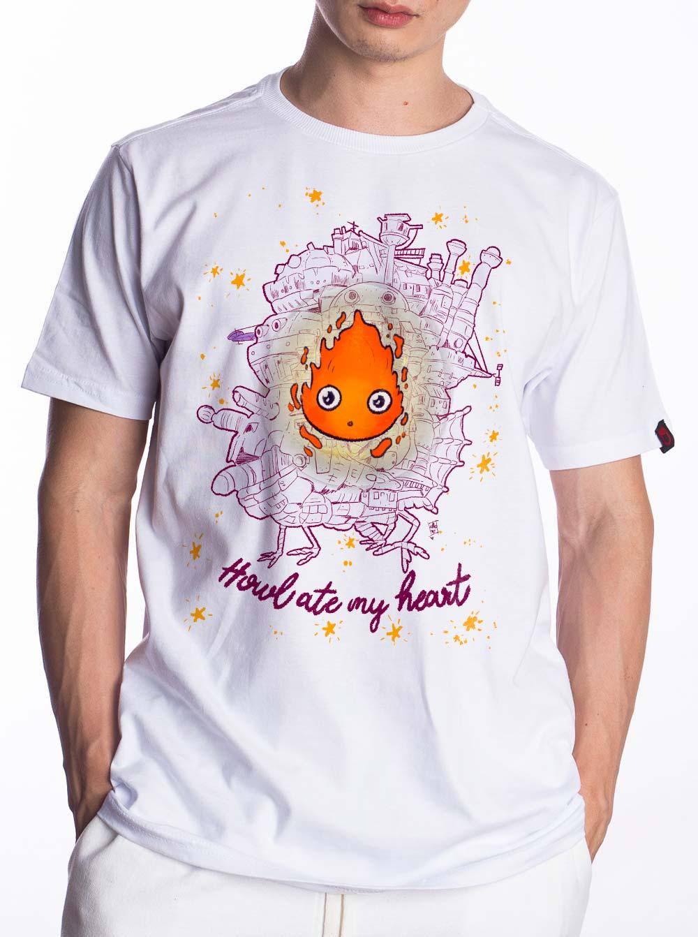 Camiseta Howl Ate My Heart Denise Ilustra - Cápsula Shop