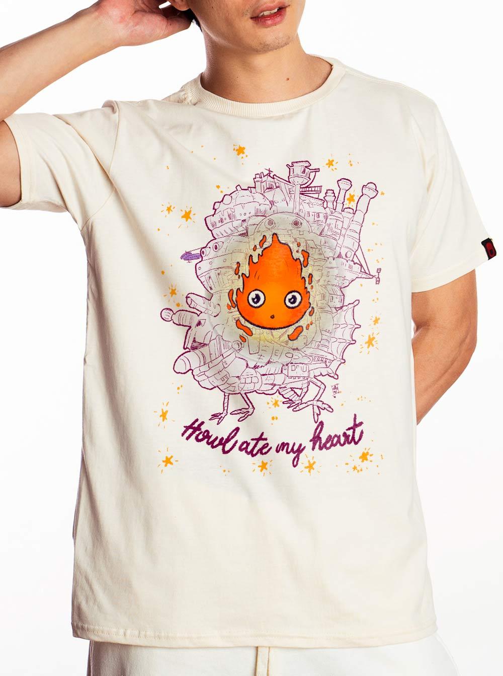 Camiseta Howl Ate My Heart Denise Ilustra - Cápsula Shop