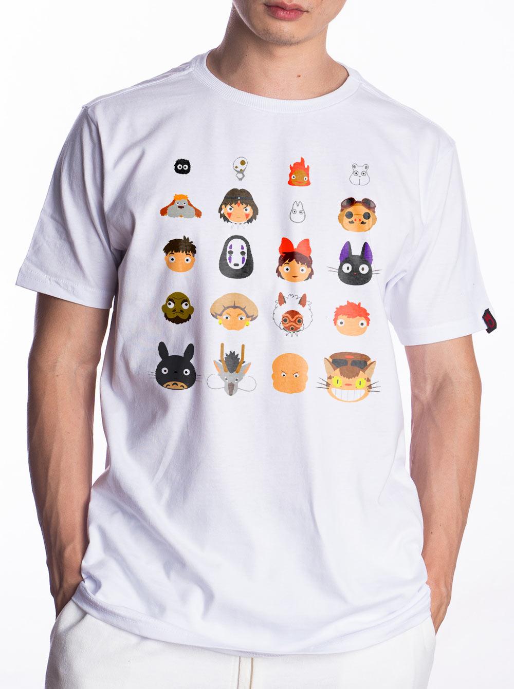 Camiseta Studio Ghibli Personagens - Cápsula Shop