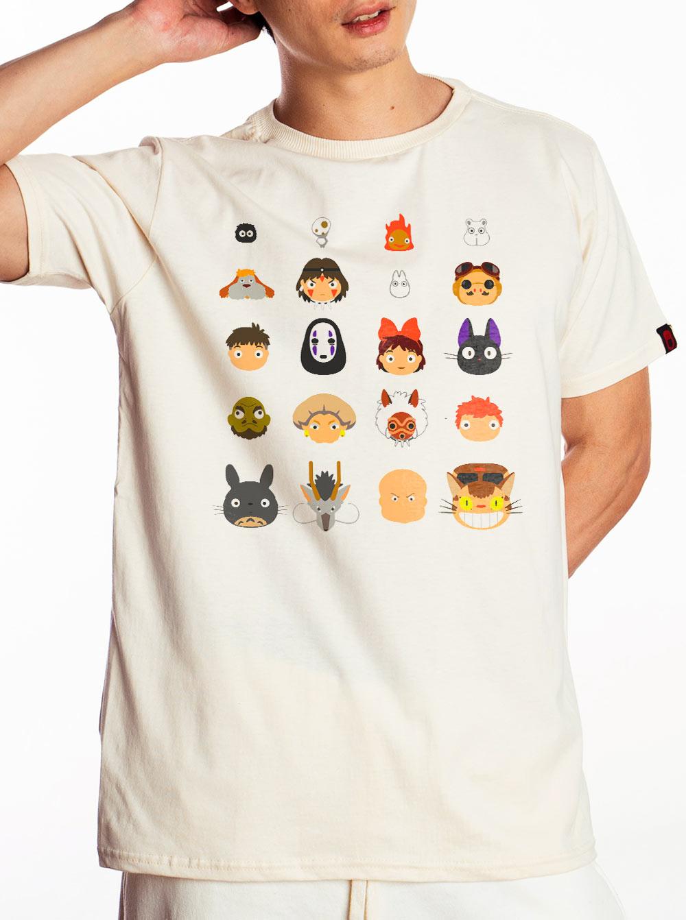 Camiseta Studio Ghibli Personagens - Cápsula Shop