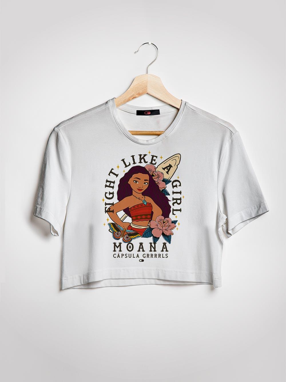 Cropped Fight Like a Girl Moana - Cápsula Shop