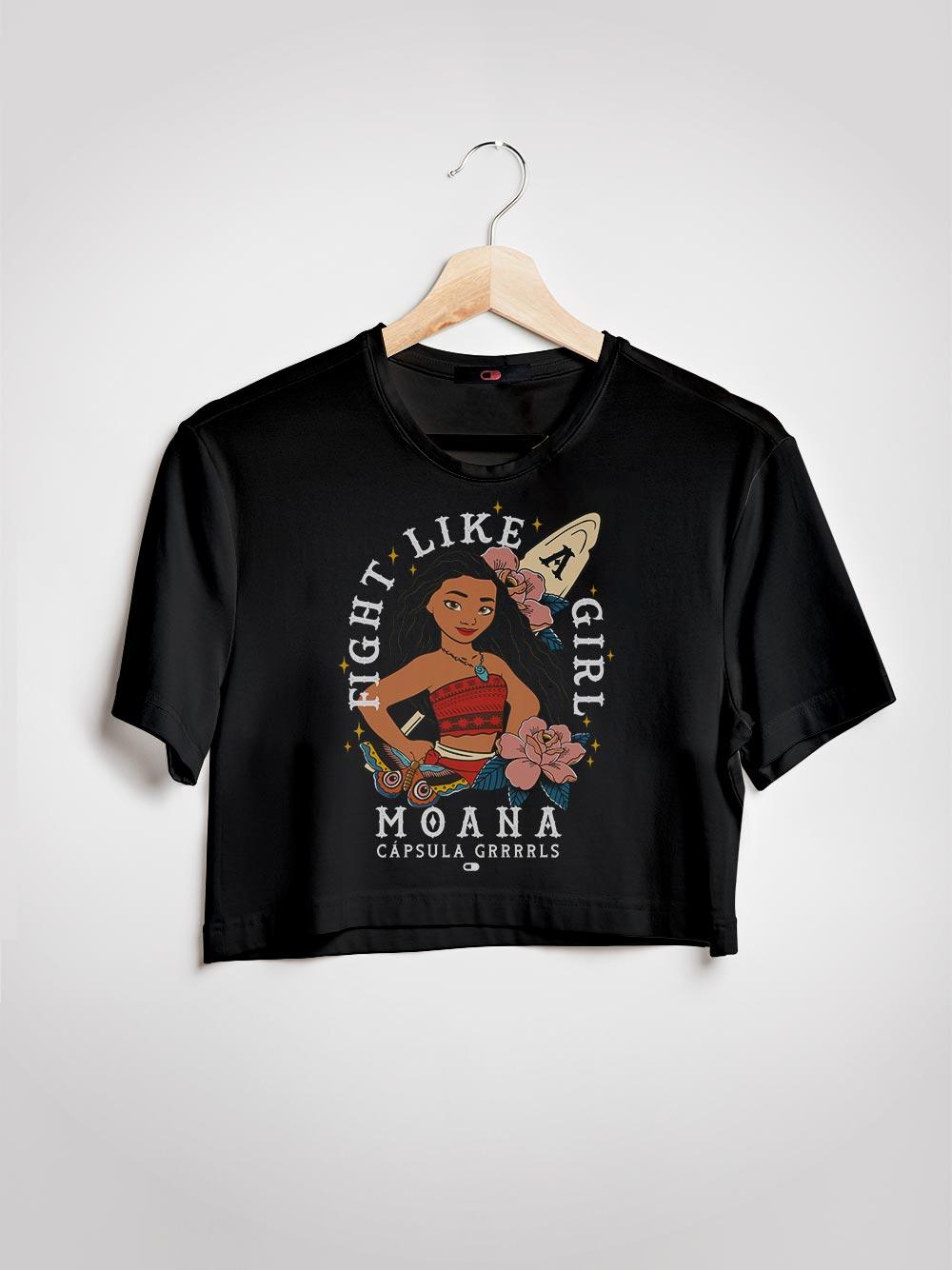 Cropped Fight Like a Girl Moana - Cápsula Shop