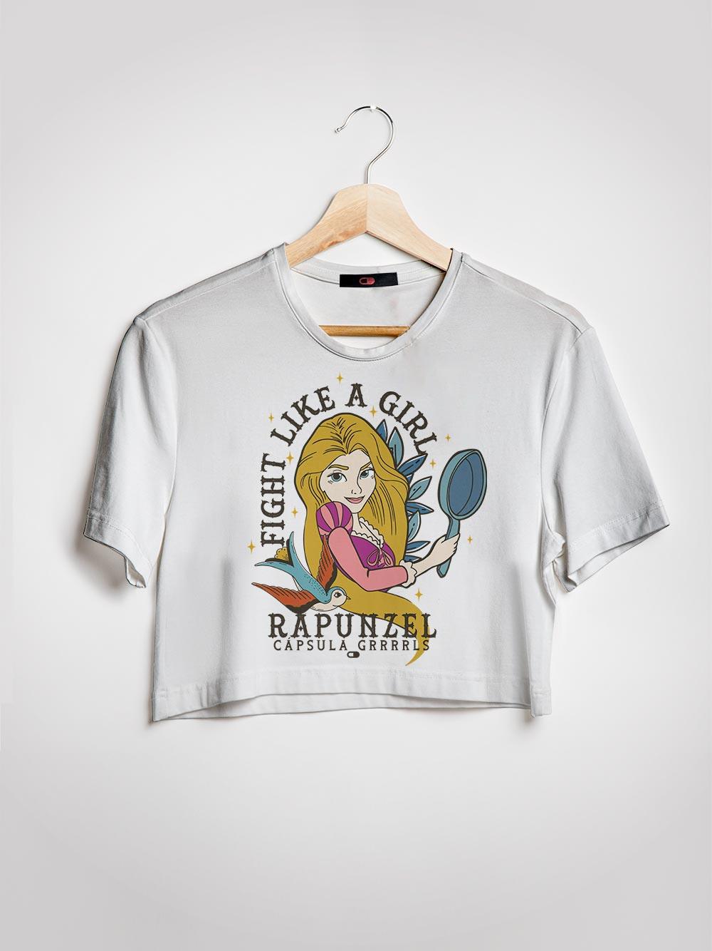 Cropped Fight Like a Girl Rapunzel - Cápsula Shop