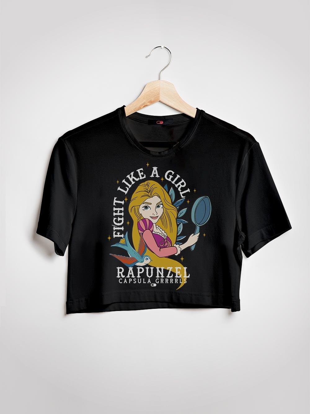 Cropped Fight Like a Girl Rapunzel - Cápsula Shop