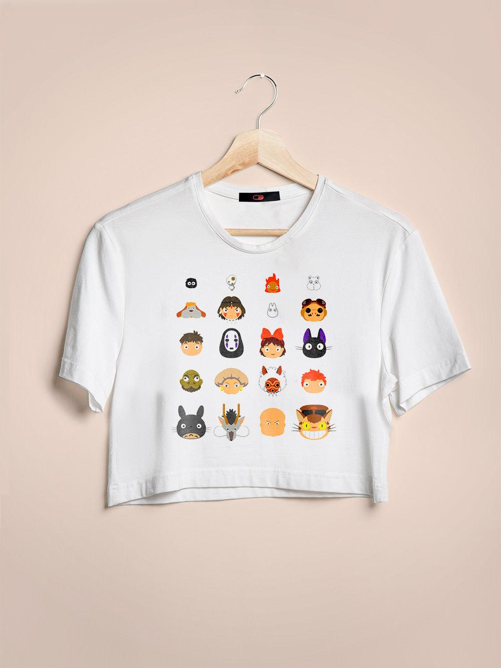 Cropped Studio Ghibli Personagens - Cápsula Shop