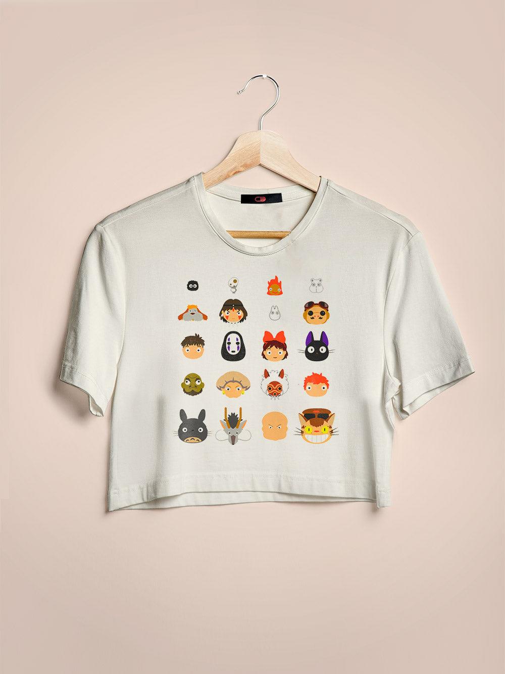 Cropped Studio Ghibli Personagens - Cápsula Shop