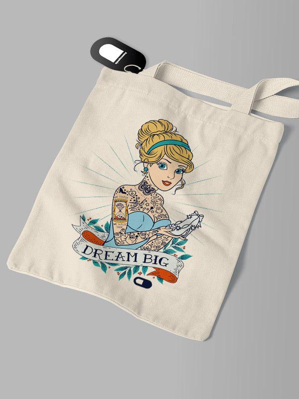 Ecobag Princesas Cinderela Tatuada Raluke - Cápsula Shop