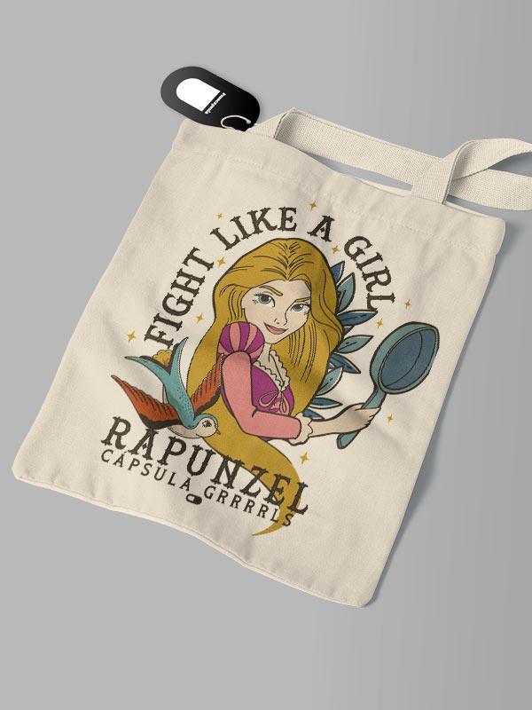 Ecobag Fight Like a Girl Rapunzel - Cápsula Shop