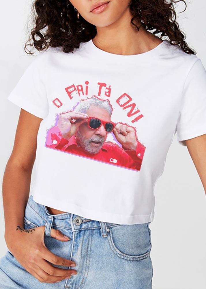 Cropped Lula O Pai Ta On - Cápsula Shop