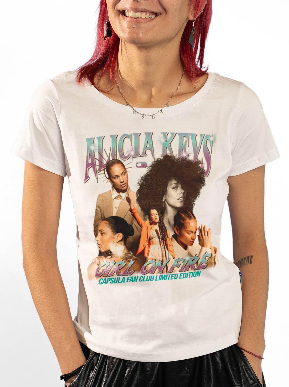 Baby Look Alicia Keys Fan Club - Cápsula Shop