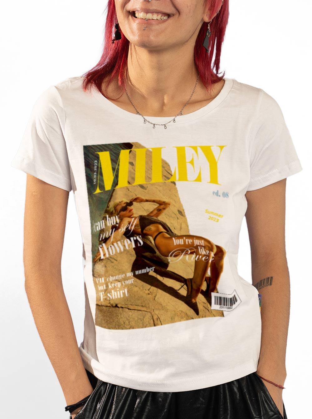 Baby Look Miley Cyrus Magazine DoisL - Cápsula Shop