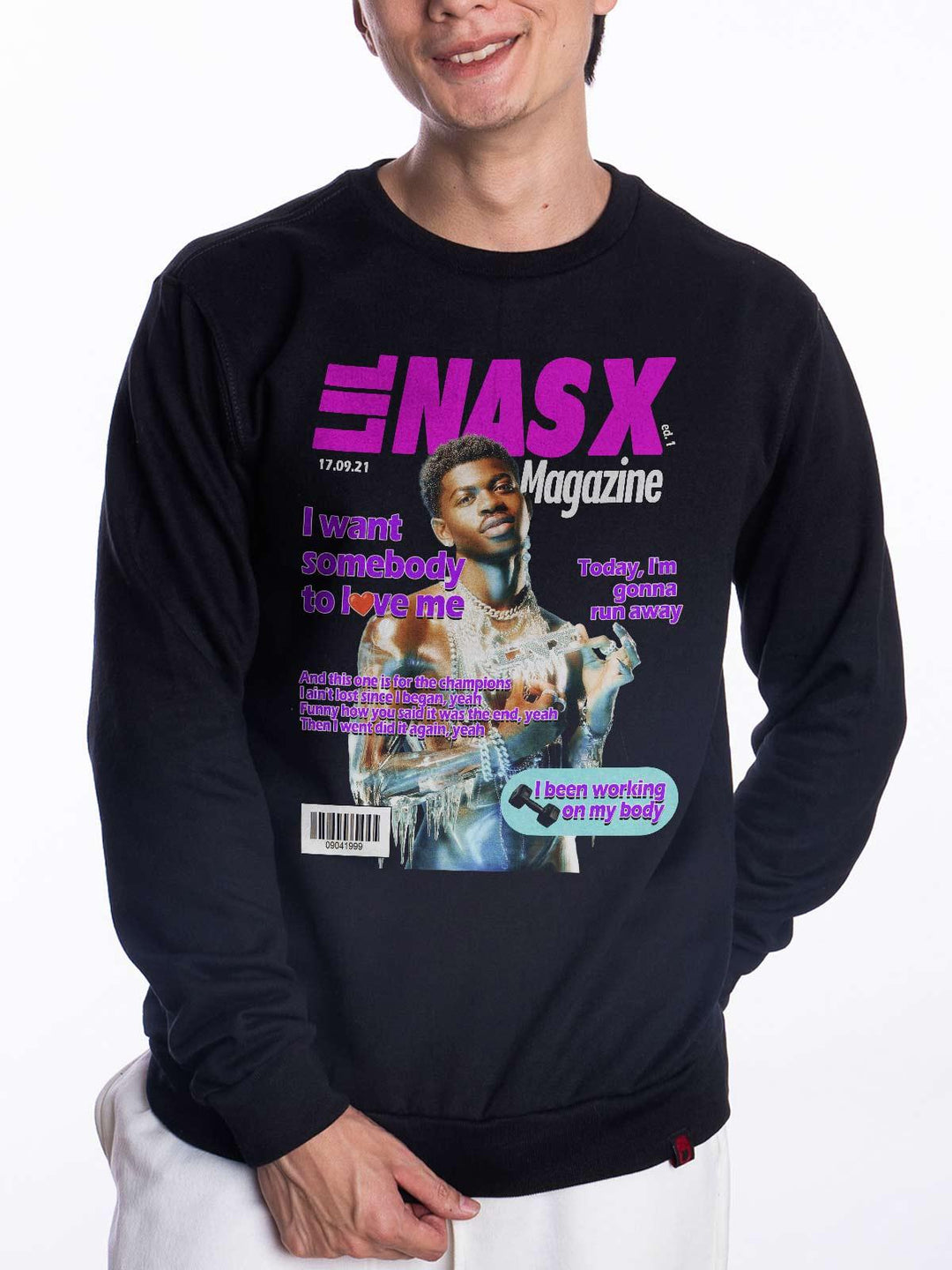 Blusa de Moletom Lil Nas X Magazine DoisL - Cápsula Shop