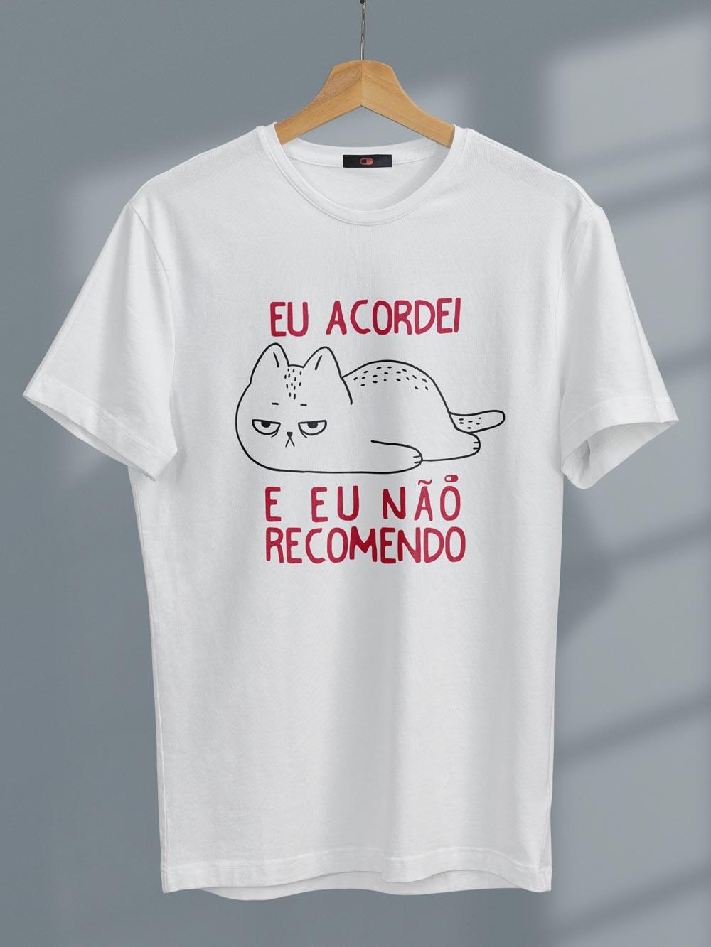 Camiseta Acordei Não Recomendo - Cápsula Shop