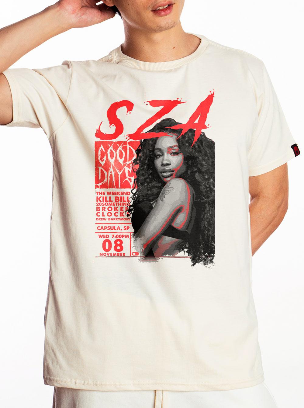 Camiseta SZA Rock Poster - Cápsula Shop