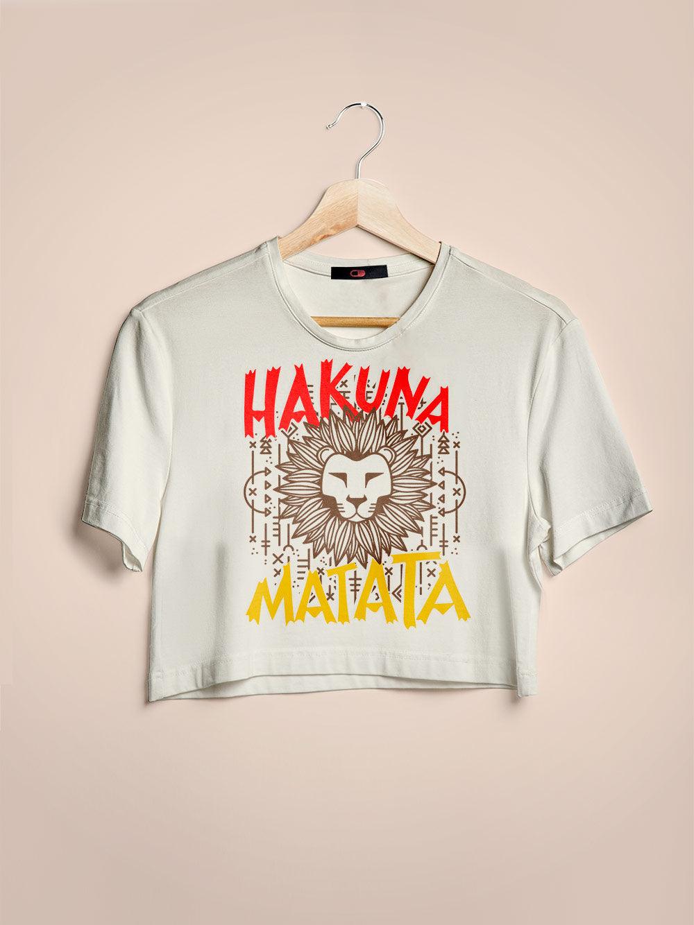 Cropped Rei Leão Hakuna Matata - Cápsula Shop