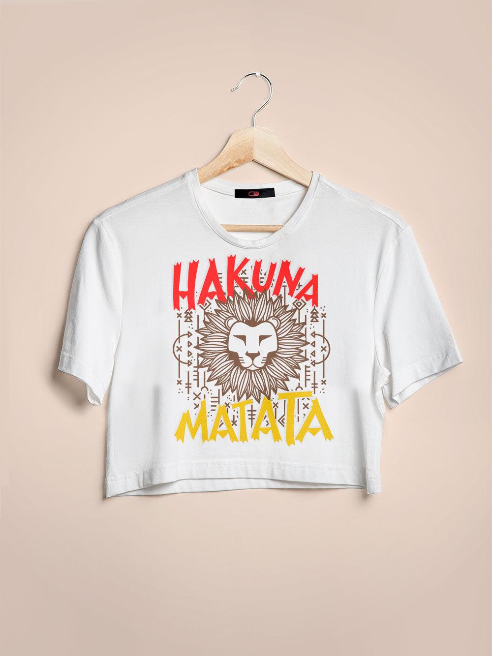 Cropped Rei Leão Hakuna Matata - Cápsula Shop