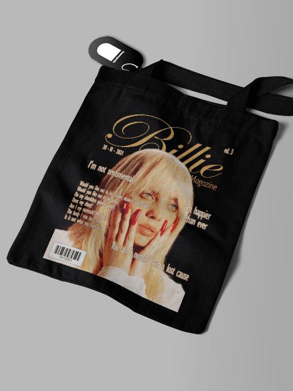 Ecobag Preta Billie Eilish Magazine DoisL - Cápsula Shop