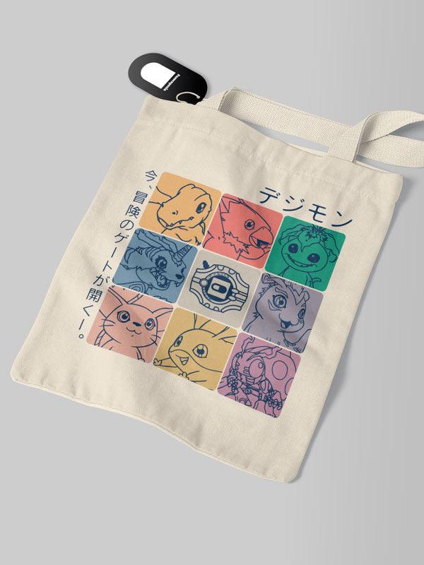 Ecobag Digimon Cores - Cápsula Shop