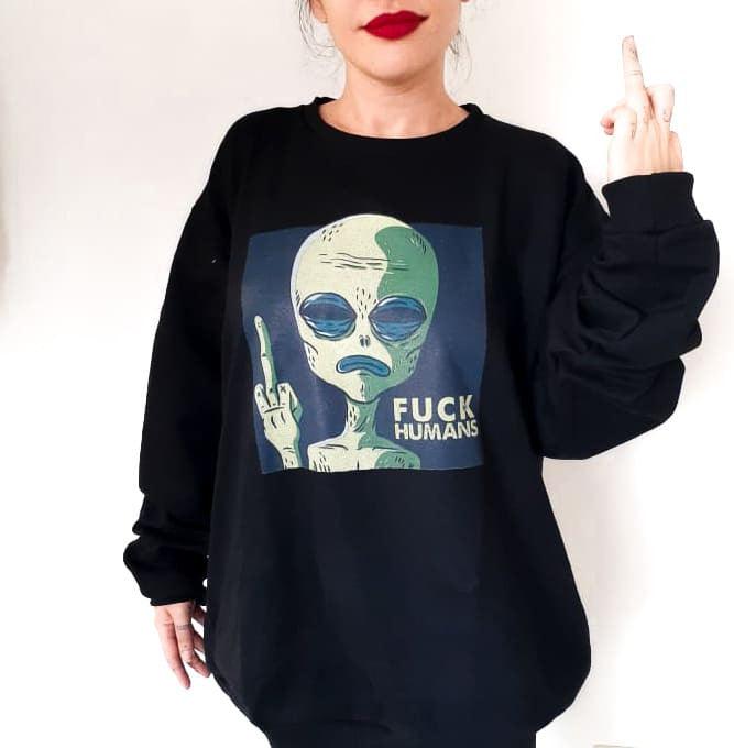 Blusa de Moletom Alien Foda-Se - Cápsula Shop