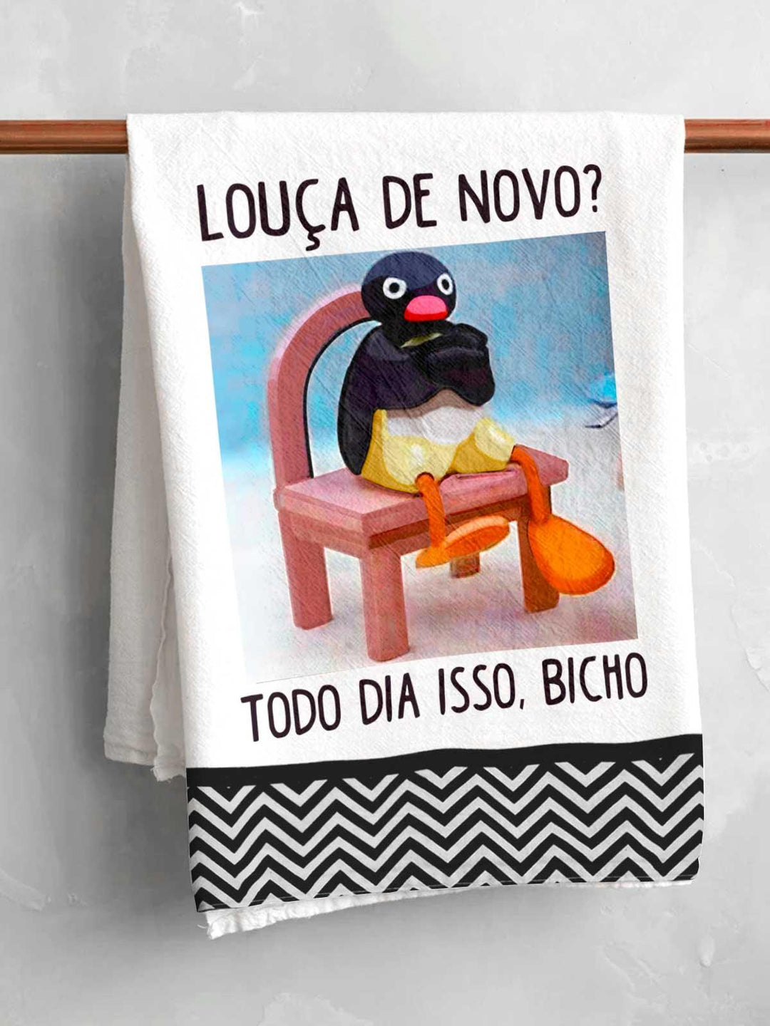 Pano de Prato Pingu Louça - Cápsula Shop